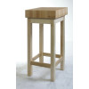 Wooden butcher block with base