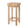 Wooden butcher block with base