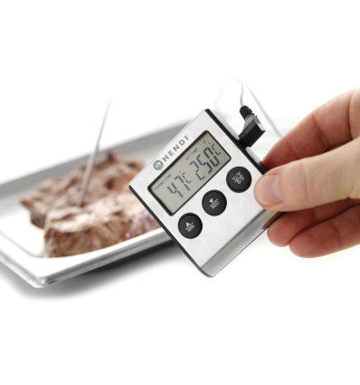 Roasting thermometer with probe