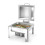 Chafing dish GN 2/3 satin finish