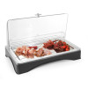 Cooled display with cover - Gastronorm 1/1