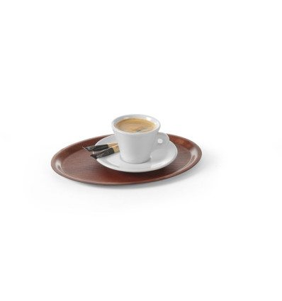 Serving tray, oval, non-slip, laminated