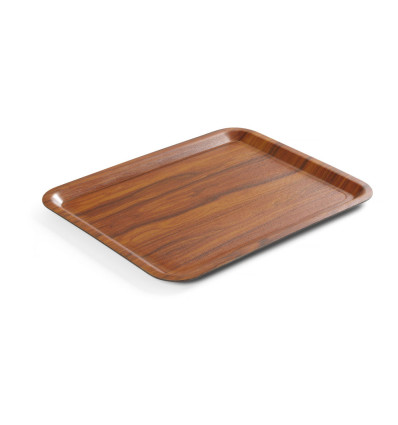 Serving tray, rectangular, non-slip, laminated