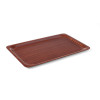 Serving tray, rectangular, non-slip, laminated