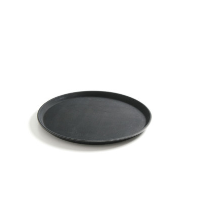 Serving tray, round, non-slip