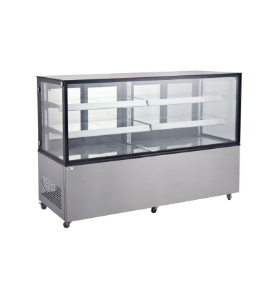 Refrigerated display cabinets with 2 shelves