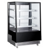 Refrigerated display cabinets with 3 slanted shelves
