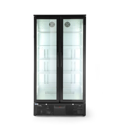 Back bar refrigerator double doors, 448 l