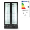 Back bar refrigerator double doors, 448 l