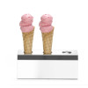 Ice cream cones stand