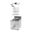 Induction deep fryer with drain tap, 8 l