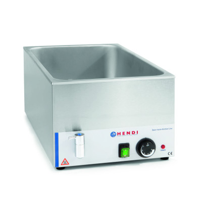 Kitchen Line bain-marie with drain tap