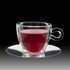 Multipurpose cup with stainless steel saucer 300ml,2pcs