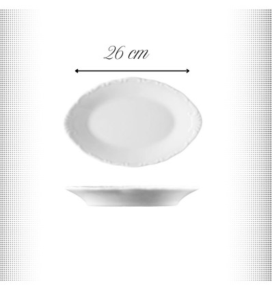 Šķīvis VERONA  ovāls 26 cm