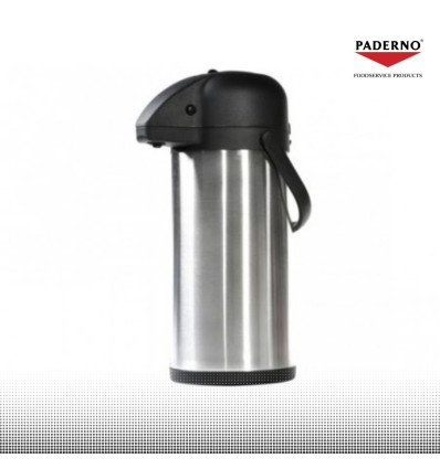 PAD termoss ar pogu 4.0 L. metāls 18/10