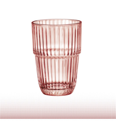 Kokteiļu/sulas/ūdens glāze BARSHINE Long Drink 38 cl/380ml  rozā