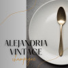 Karote pusdienu ALEJANDRIA Vintage- Champagne