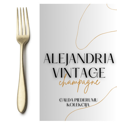 Dakša pusdienu ALEJANDRIA Vintage- Champagne