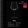 Vīna glāze RONA SANTORINI 55 cl //Roku darbs