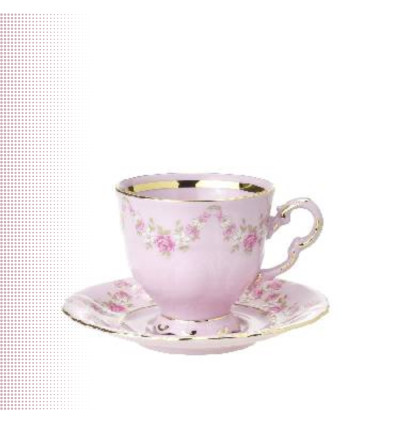 LEANDER Sonata Rozā porc.Tase 0,15 l / apakšt